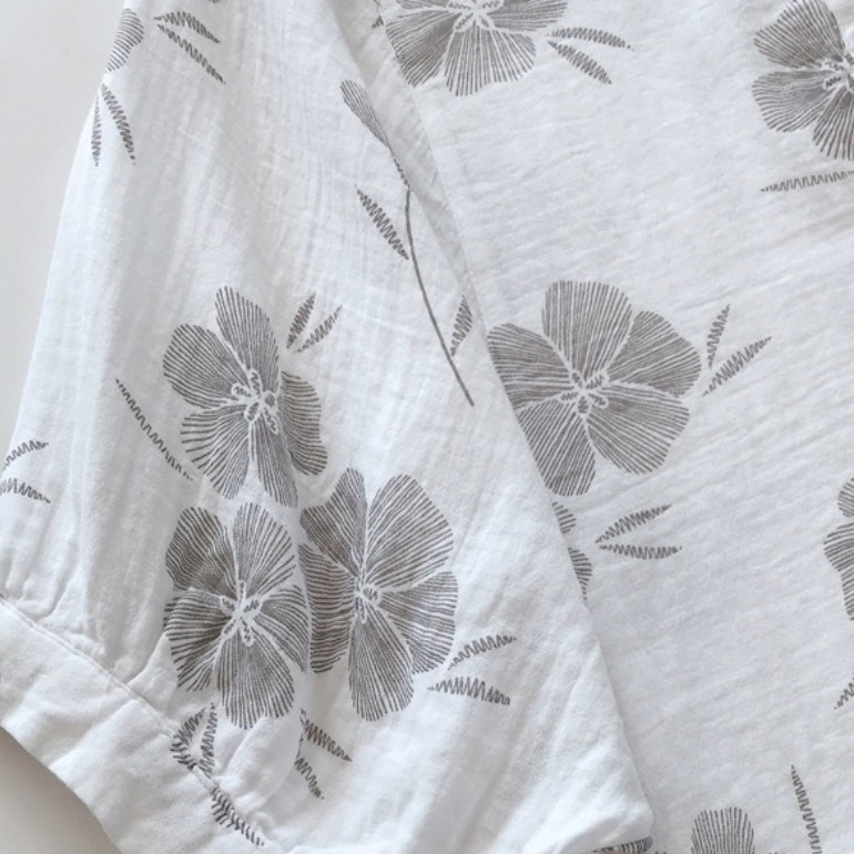 ふわっとダブルガーゼのブラウス  レディース