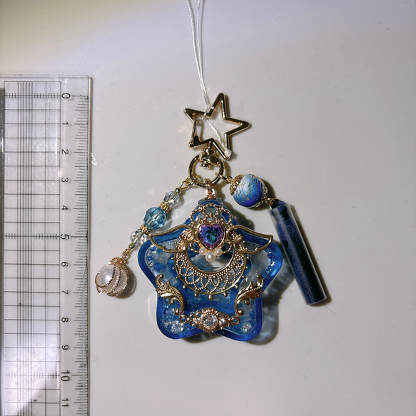 星のシェイカーキーホルダー(青) 7枚目の画像