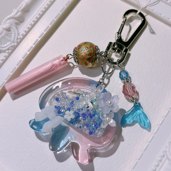 春クラゲのシェイカーキーホルダー 3枚目の画像