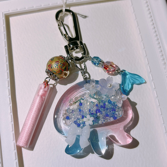 春クラゲのシェイカーキーホルダー 2枚目の画像