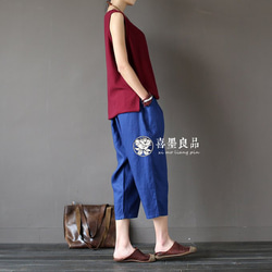 丈カット無料☆ラミー 七分丈パンツ　6色 5枚目の画像