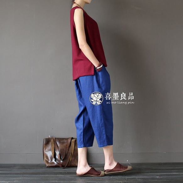 丈カット無料☆ラミー 七分丈パンツ　6色 5枚目の画像