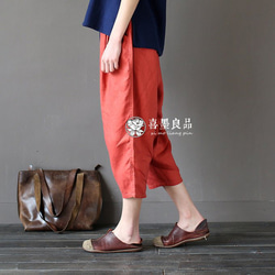 丈カット無料☆ラミー 七分丈パンツ　6色 3枚目の画像