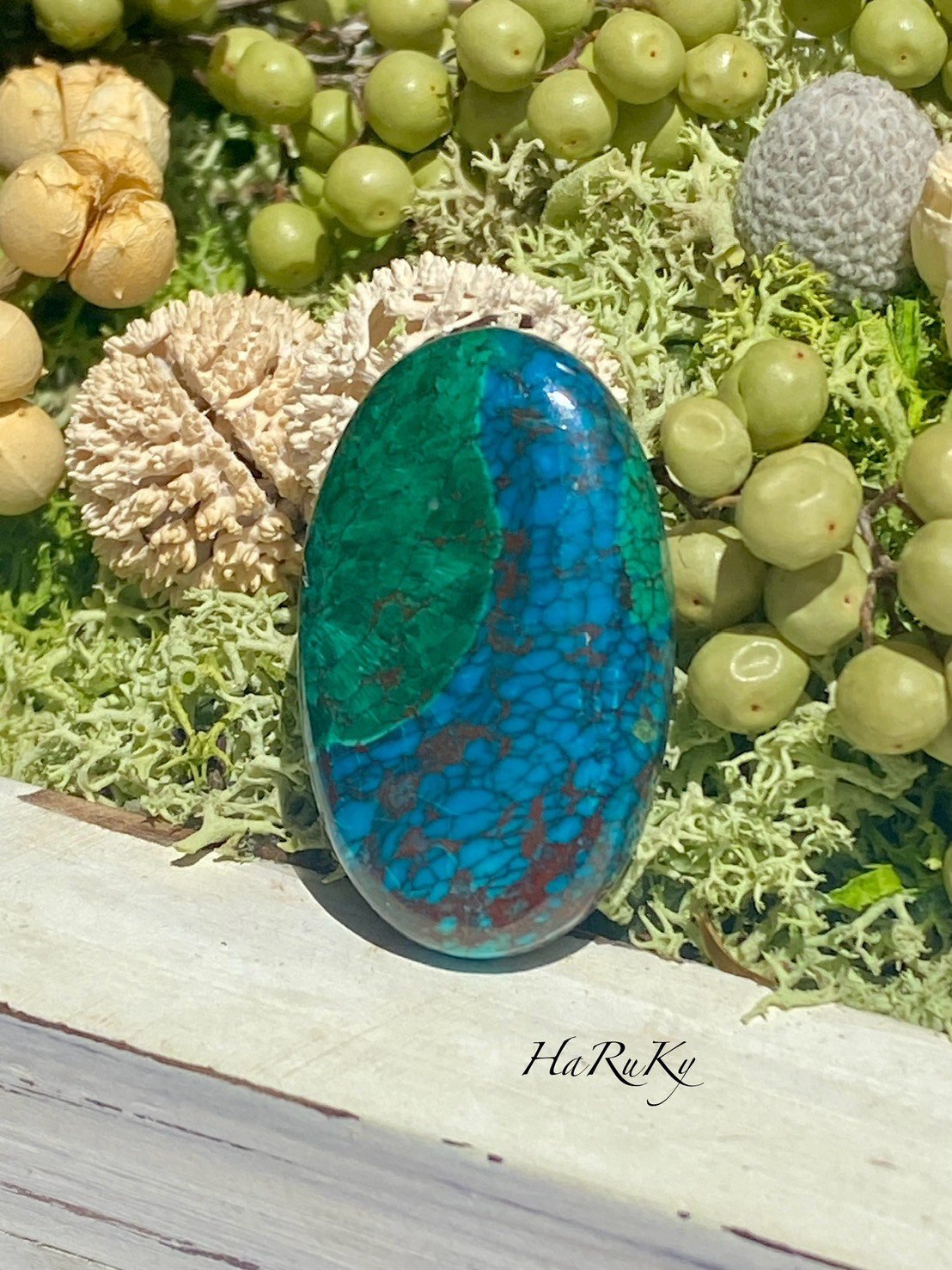 アースビュー 高品質 クリソコラ・アズロマラカイト 10  天然石 天然色