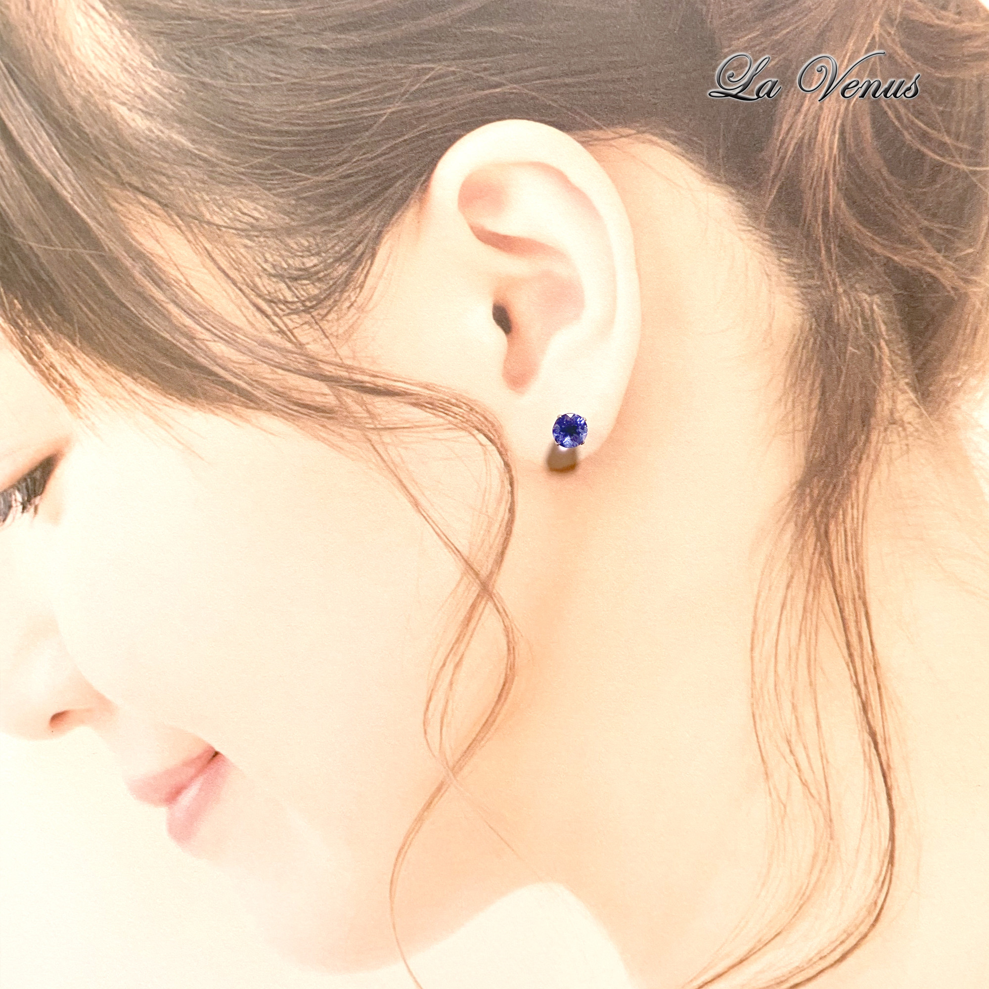 天然 希少 大粒 カラーチェンジフローライト 宝石質AAA 6mmピアス SUS316 サージカルステンレス 両耳用