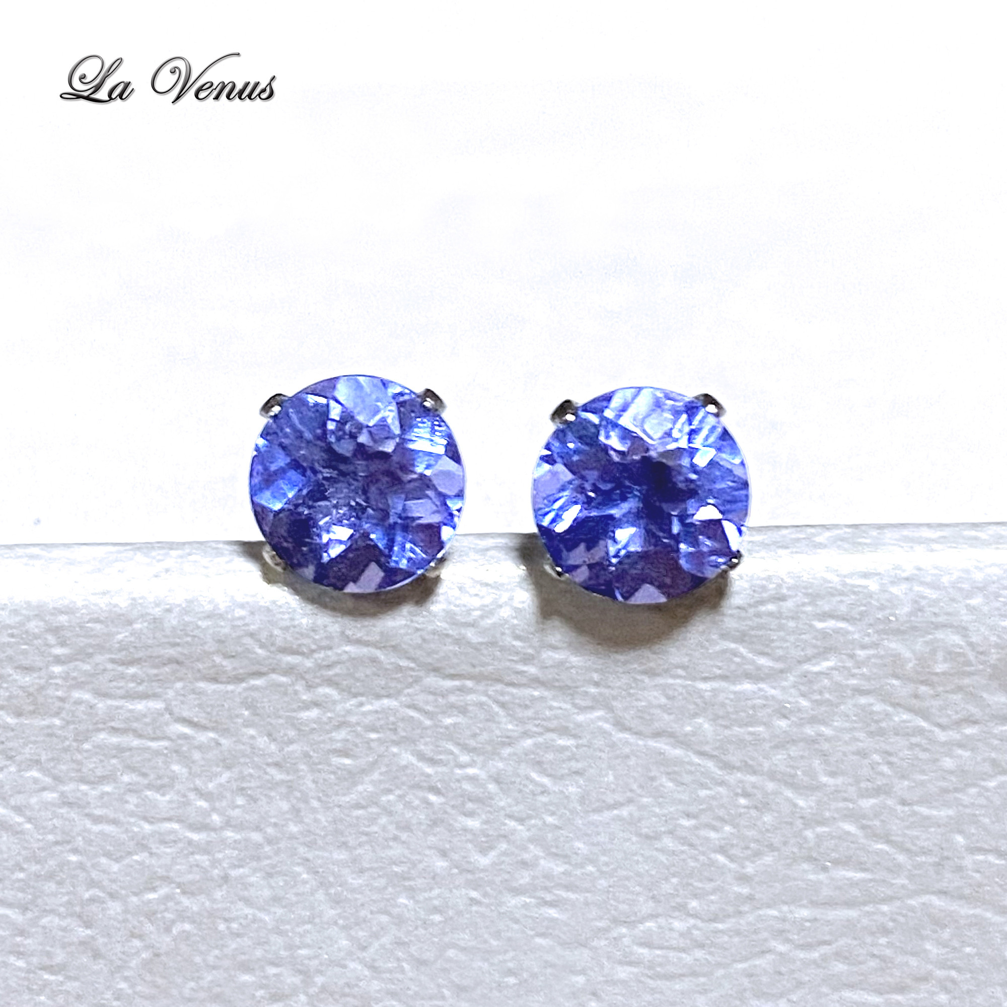 天然 希少 大粒 カラーチェンジフローライト 宝石質AAA 6mmピアス SUS316 サージカルステンレス 両耳用