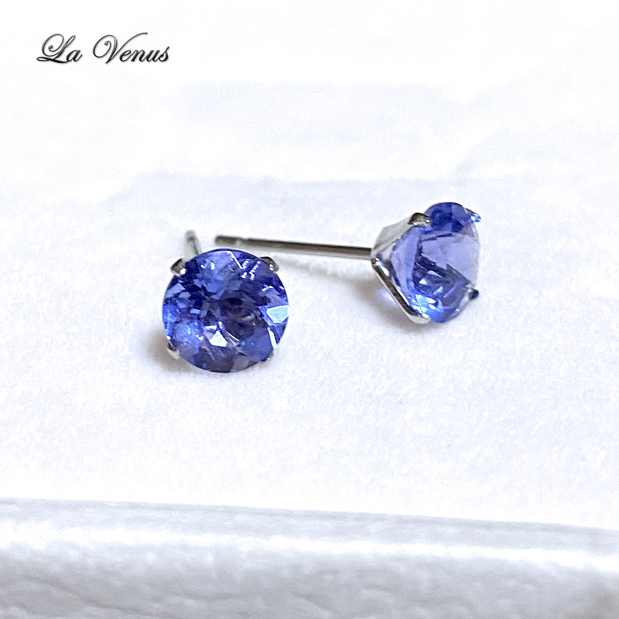 天然 希少 大粒 カラーチェンジフローライト 宝石質AAA 6mmピアス SUS316 サージカルステンレス 両耳用