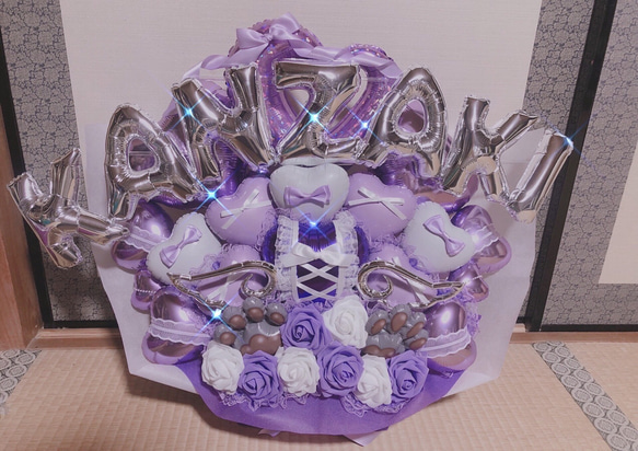 バルーンアレンジ バルーンブーケ生誕祭フラスタ卓フラ推しライブ祝花