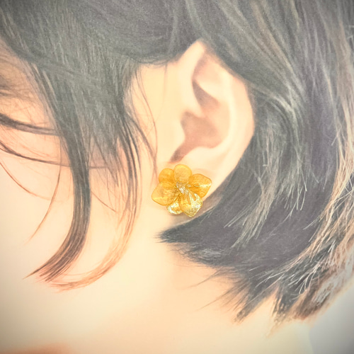 梔子（クチナシ）ピアス・イヤリング ピアス（その他） nonno-noyne