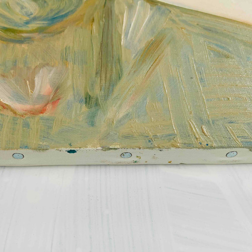 38×46㎝「ビリビリうんちだった」F8・原画・油彩 N 絵画 かいがのみせ