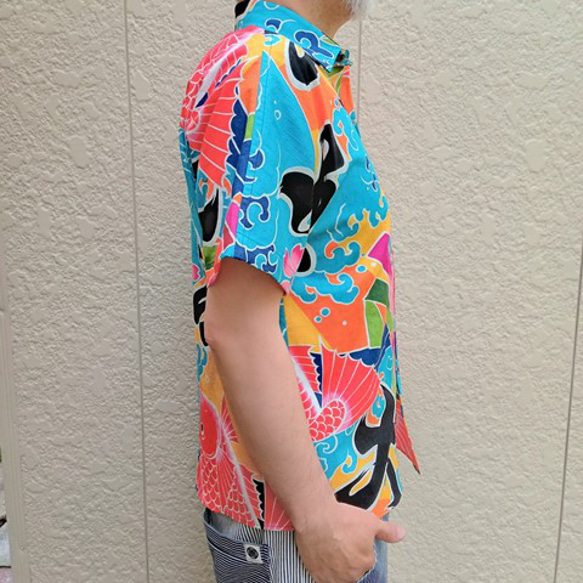 長袖和柄シャツ（大漁旗）お客様お問合せ分 2枚目の画像