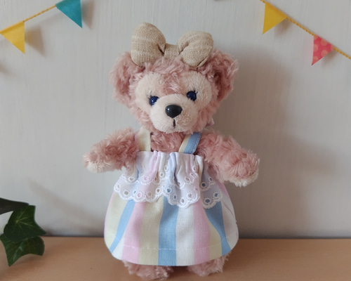 ダッフィー シェリーメイ ぬいぐるみバッジ コスチューム まとめ シェリーメイ*ダッフィー【ぬいぐるみバッジ・ぬいば】コスチューム