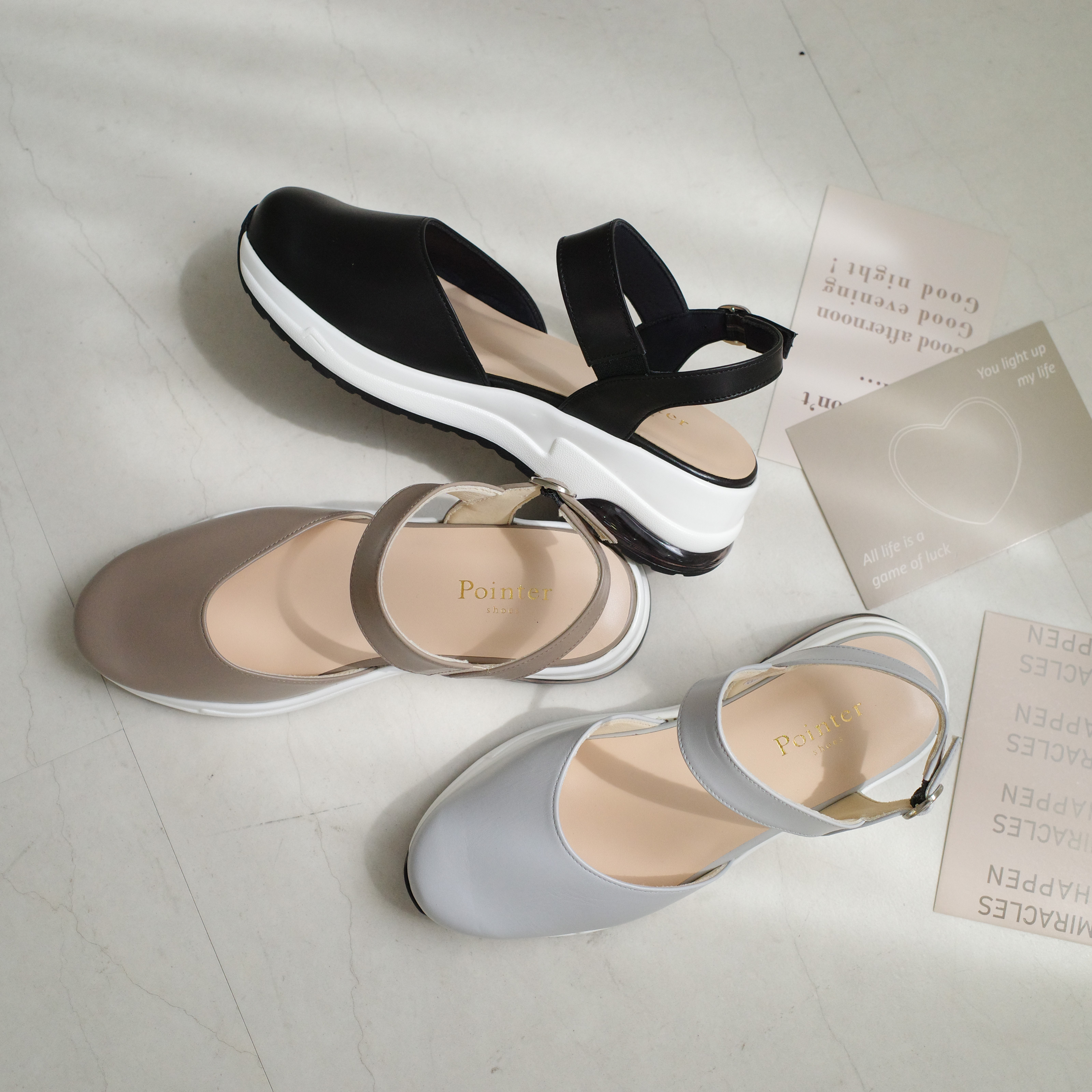 気になるつま先は隠してキレイめに履ける4.5cm厚底サンダル 日本製 / PO1068