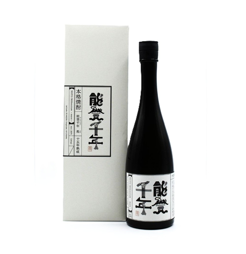 能登半島地震からの復興へ　「能登千年　希（まれ）」　15年熟成　35度　720ｍｌ