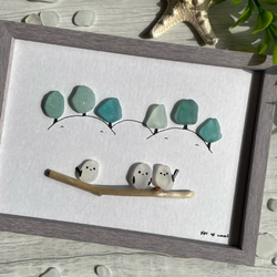 【ぷうあ】オーダー２点 シーグラスアート シーグラスアート 【ぷう子様ご確認用】 シーグラスアート