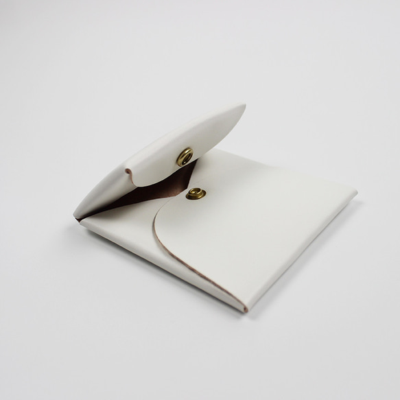 LANSUI DESIGN 名入れ対応 ヌメ革手作り 極薄 薄い お札入れケース 財布 カードケース 10枚目の画像