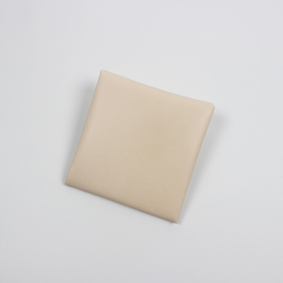 LANSUI DESIGN 名入れ対応 ヌメ革手作り 極薄 薄い お札入れケース 財布 カードケース 3枚目の画像