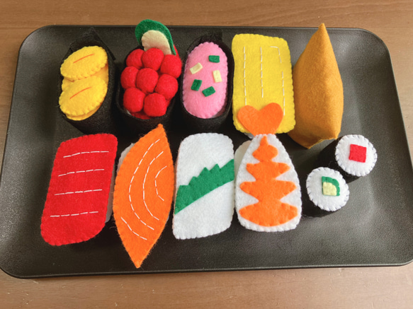 受注製作♡送料込み】フェルト おままごと お寿司 おもちゃ・人形 RULA