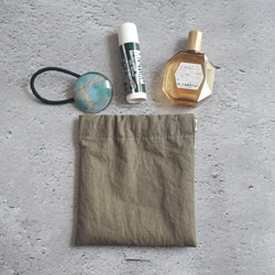 バネポーチ・しかくミニ(10㎝バネ)/ウェザークロス 1枚目の画像