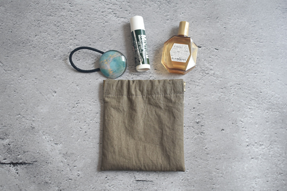 バネポーチ・しかくミニ(10㎝バネ)/ウェザークロス 1枚目の画像