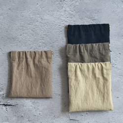 バネポーチ・しかくミニ(10㎝バネ)/ウェザークロス 9枚目の画像