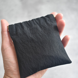 バネポーチ・しかくミニ(10㎝バネ)/ウェザークロス 6枚目の画像