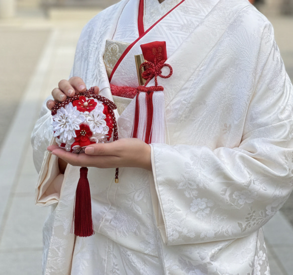 フラワーボール ちりめんボール ブーケ ボールブーケ 装花 ブライダル