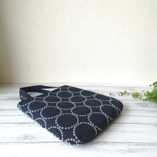 SALE ☆ミナペルホネンforest tile, tambourine のミニバッグ/navy