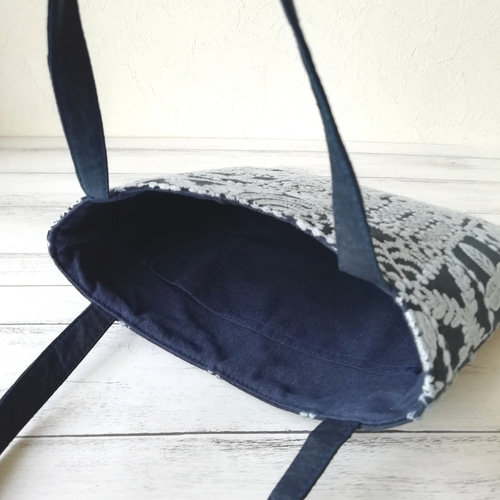 SALE ☆ミナペルホネンforest tile, tambourine のミニバッグ/navy