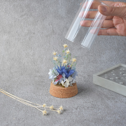 ガラスドームの中の小さな花景色 ～プリザーブドフラワーのテラリウム～ 4枚目の画像