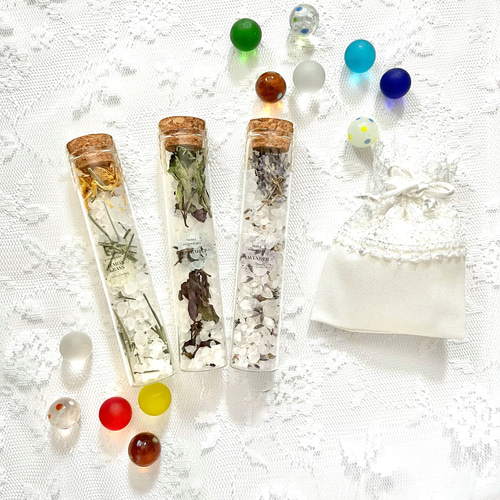 夏のモイストポプリとサシェのセット＊レモングラス ミント