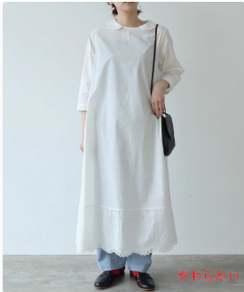 日系2025夏新作裾レースデザイン感小人数シンプル甘ワンピース女