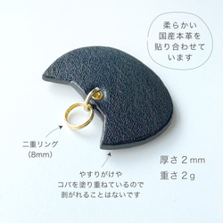 にゃんこチャーム55〜72（キーホルダー, 革, レザー, キジトラ, ハチワレ, ベージュ猫, 薄茶猫, ねこギフト） 4枚目の画像