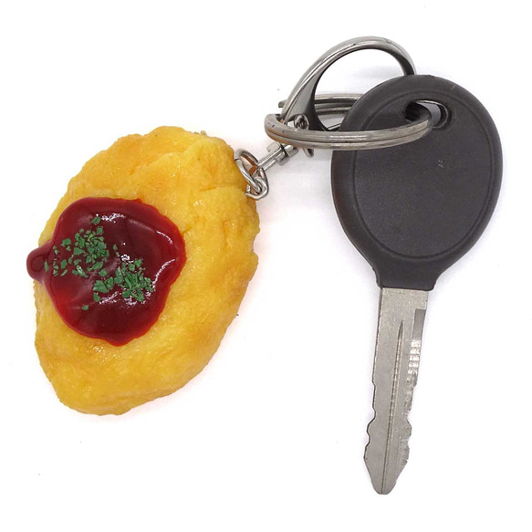 食べちゃいそうな　オムレツ　キーホルダー　ストラップ　マグネット　ブローチ 2枚目の画像