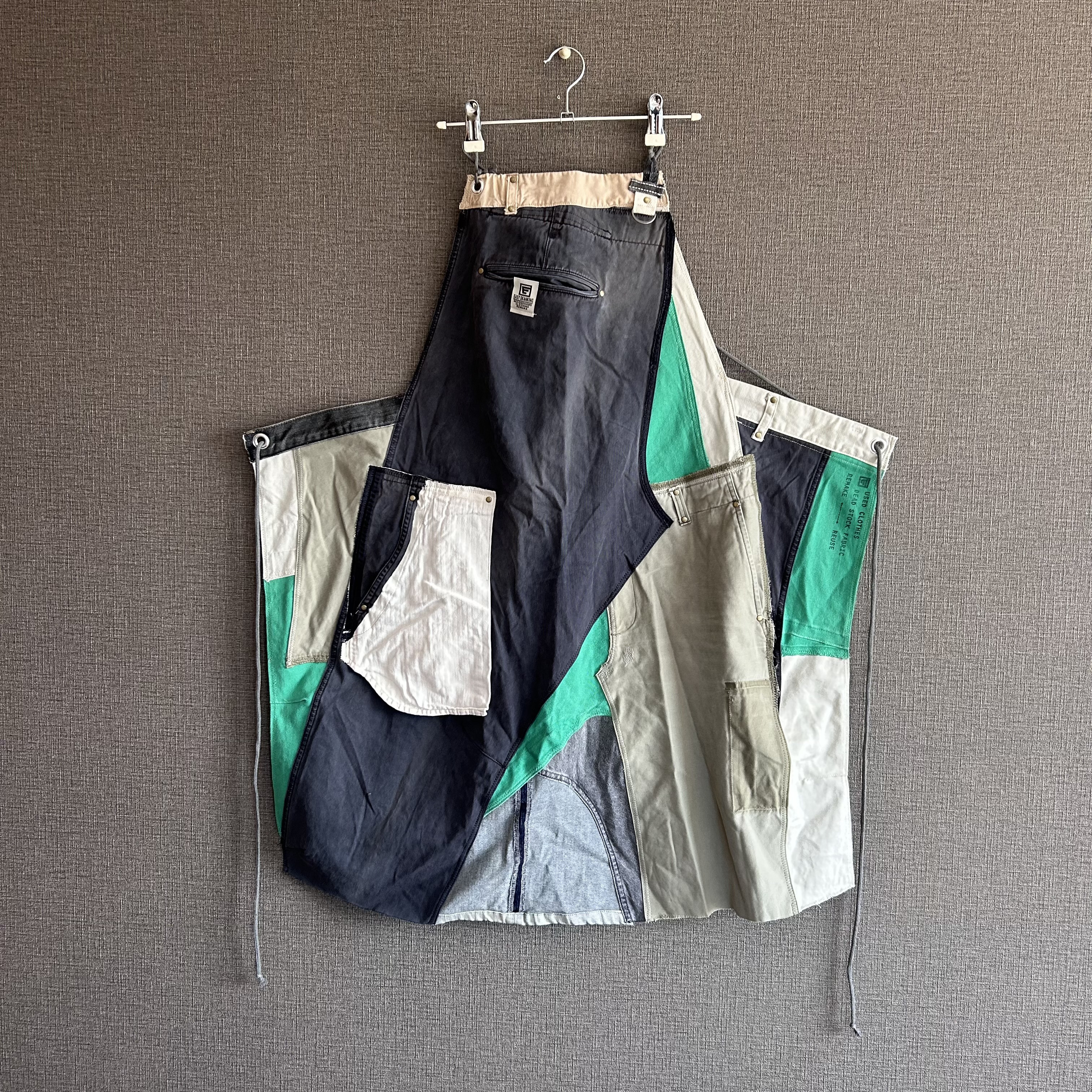 EASYSKANKING リメイクエプロン　ワークエプロン