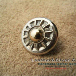 太陽モチーフ シルバーコンチョ シルバー925✕k18 コンビアクセサリー