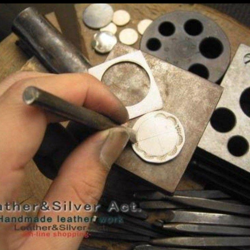 太陽モチーフ シルバーコンチョ シルバー925✕k18 コンビアクセサリー