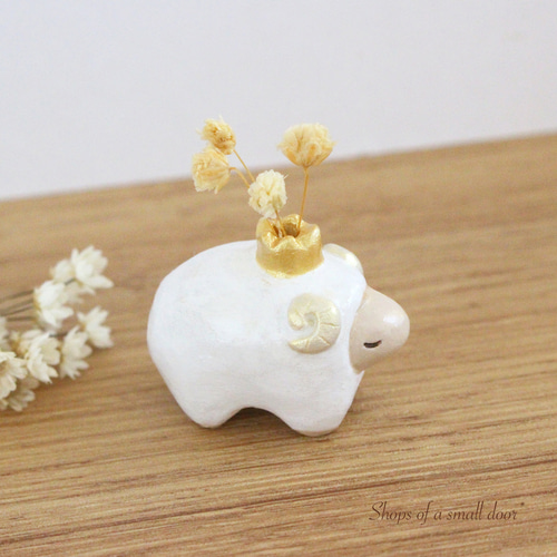 花瓶 小物入れ グリーン　羊　ひつじ　陶器 壁掛け 花瓶 羊 じつじ ヒツジ 小物入れ 動物 家畜 アニマル