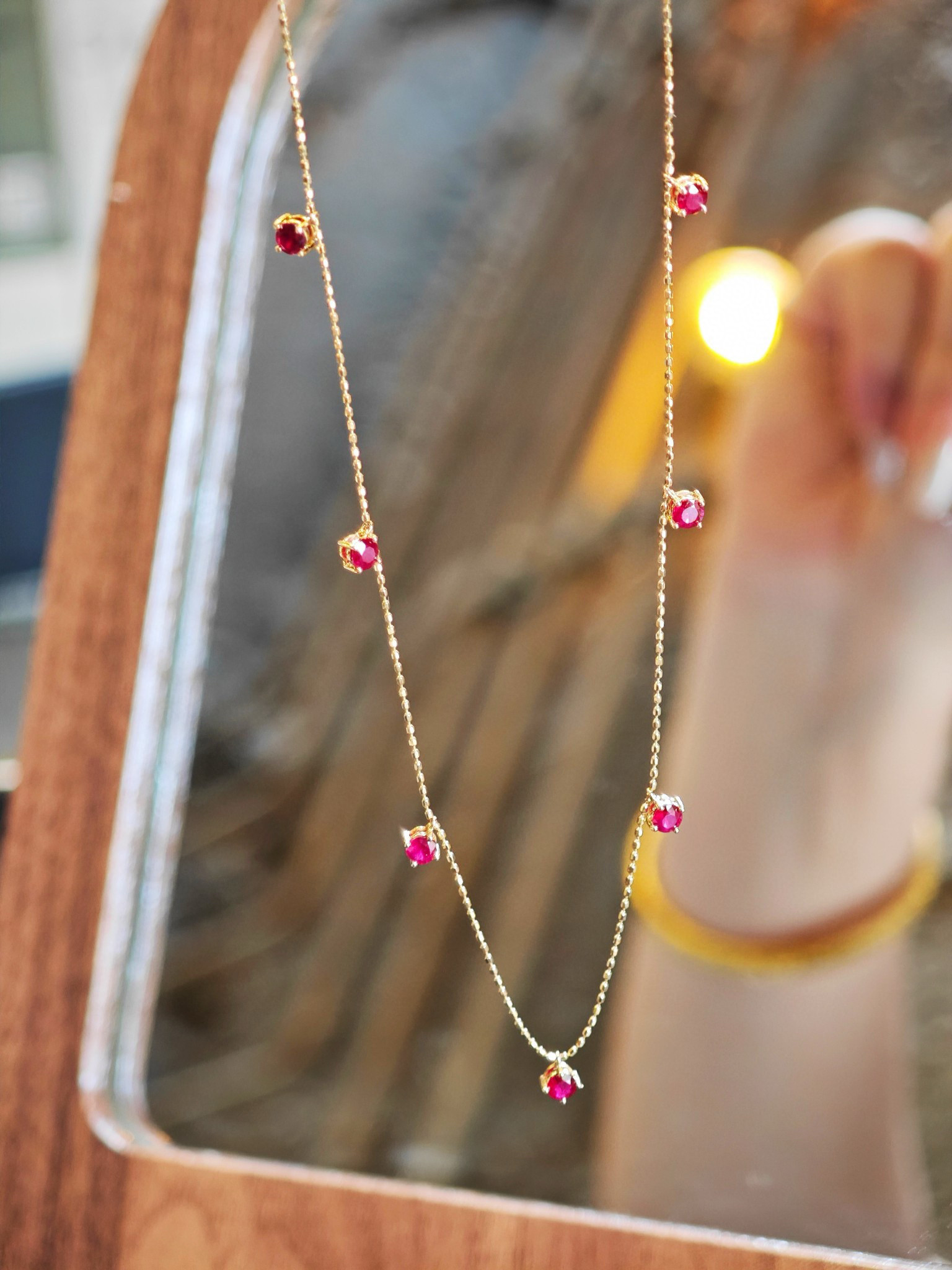 ルビーネックレスk18