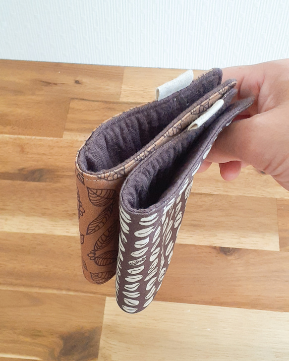 ハンカチ 〖 コーヒー mini 〗男性 父の日 退職 お礼 誕生日 記念日 ギフト プレゼント 贈り物 ハーフサイズ 3枚目の画像