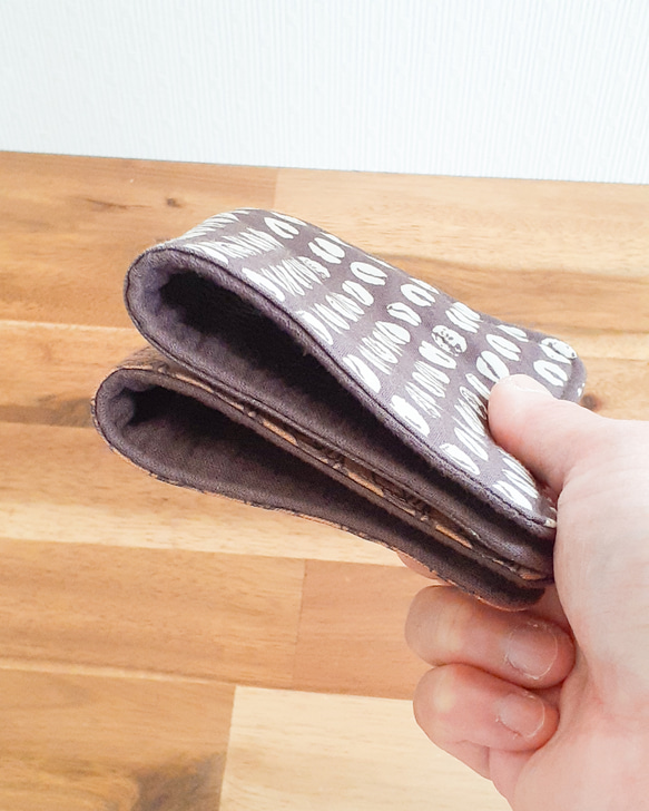 ハンカチ 〖 コーヒー mini 〗男性 父の日 退職 お礼 誕生日 記念日 ギフト プレゼント 贈り物 ハーフサイズ 6枚目の画像