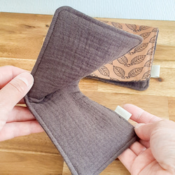 ハンカチ 〖 コーヒー mini 〗男性 父の日 退職 お礼 誕生日 記念日 ギフト プレゼント 贈り物 ハーフサイズ 7枚目の画像