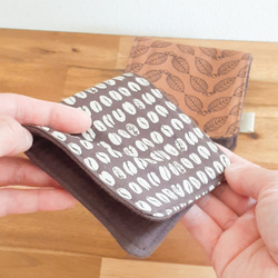 ハンカチ 〖 コーヒー mini 〗男性 父の日 退職 お礼 誕生日 記念日 ギフト プレゼント 贈り物 ハーフサイズ 4枚目の画像