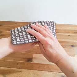 ハンカチ 〖 コーヒー mini 〗男性 父の日 退職 お礼 誕生日 記念日 ギフト プレゼント 贈り物 ハーフサイズ 2枚目の画像