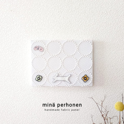 ミニ ファブリックパネル ミナペルホネン インテリア タンバリン