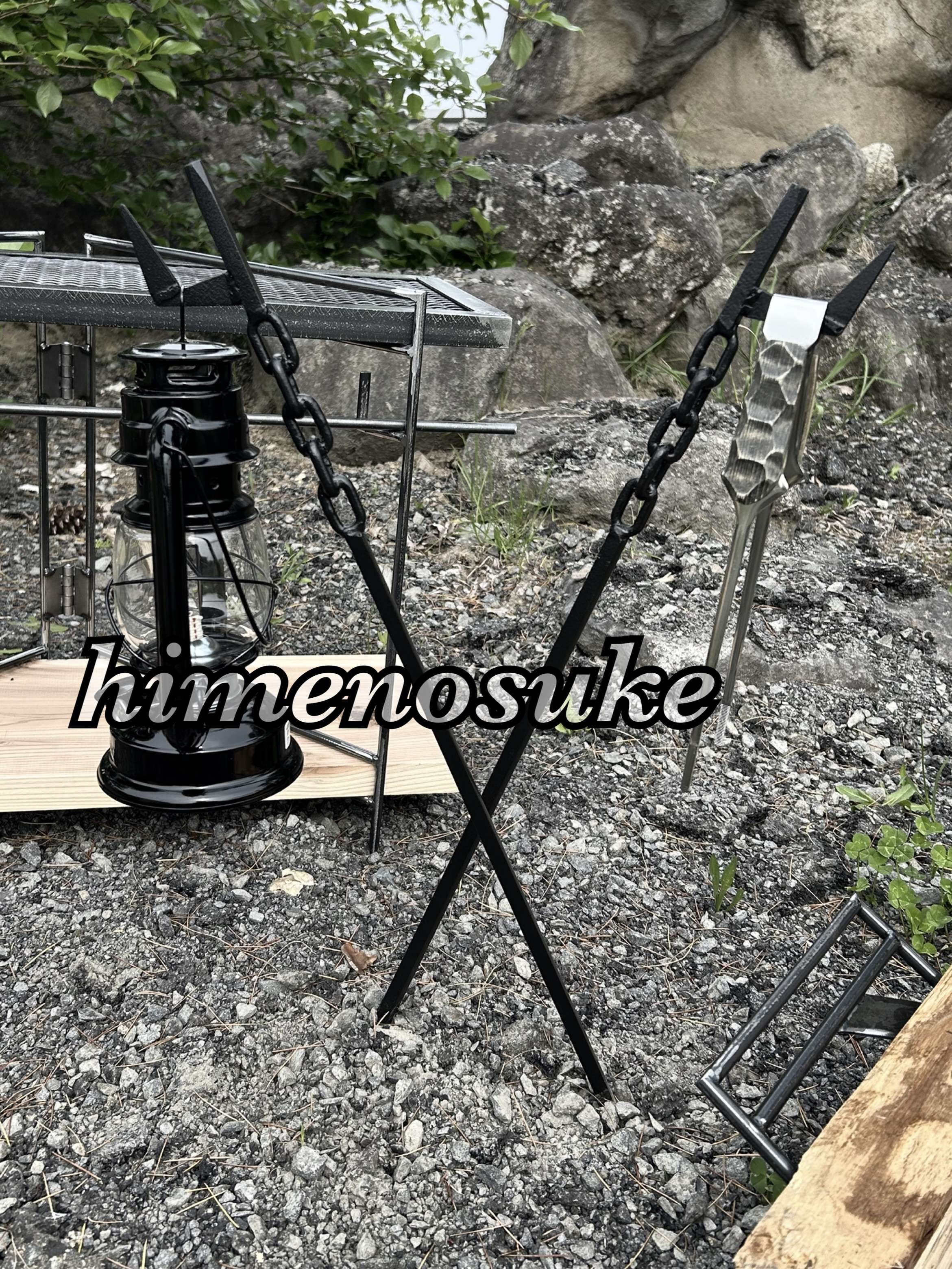 ☆送料込み☆ステイクハンガー1本　即購入OK ランタンスタンド　アウトドア　キャンプギア　BBQ