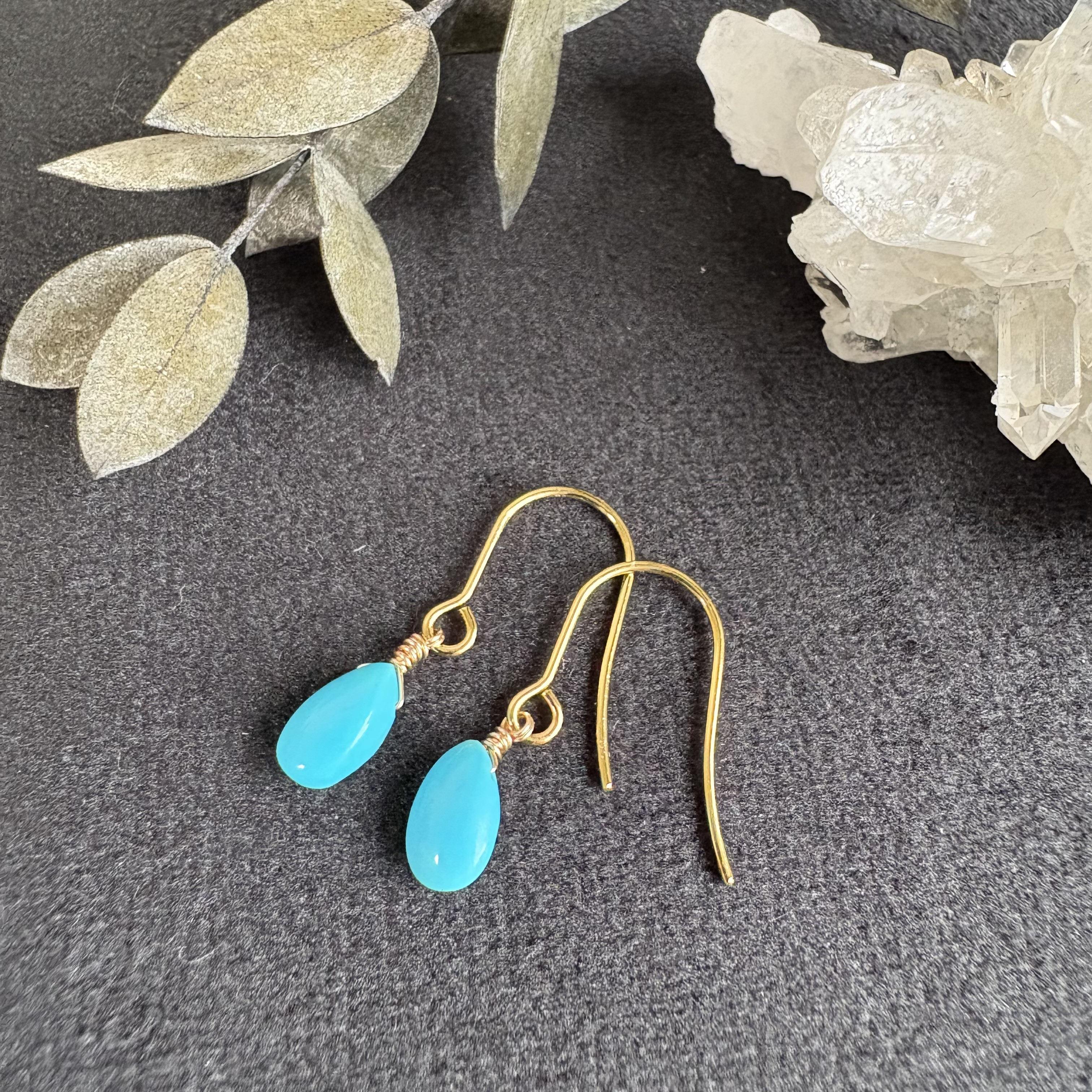 web限定【*サージカルステンレス】スリーピングビューティーターコイズピアス66