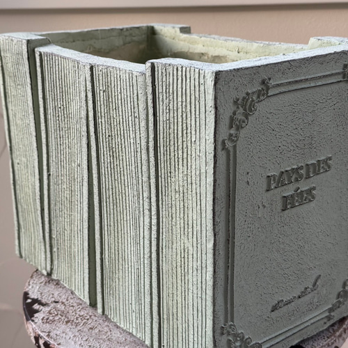 新作《BOOK 本型 陶器鉢 》ヴィンテージブック 観葉植物 多肉植物 寄せ