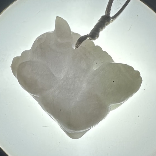 2025.5.16吉祥子象 糸魚川最上級ラベンダー翡翠 ネックレス