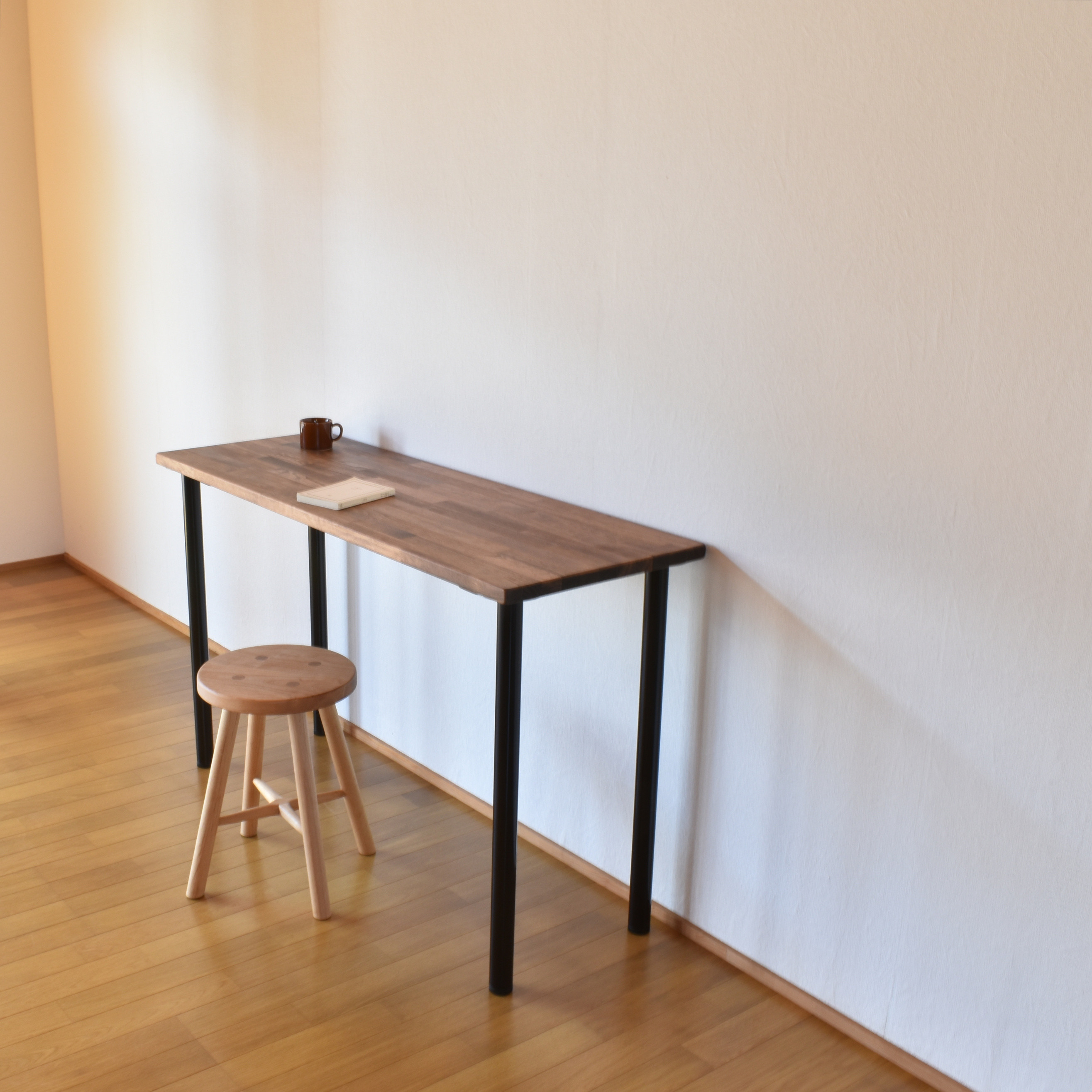 【幅120cm】シンプルな長テーブル